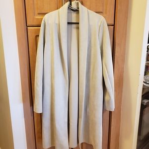 ZARA Faux Suede Coatigan